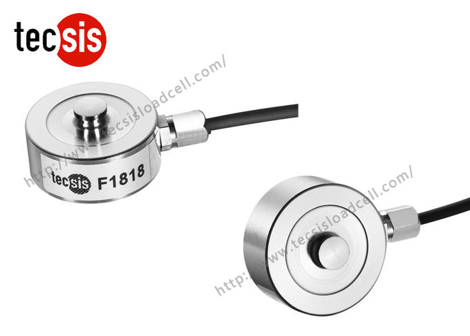 Type micro de bouton capteur de pression de piézoélectrique avec l'acier inoxydable, sonde 100kg de capteur de pression de piézoélectrique de jauge de contrainte
